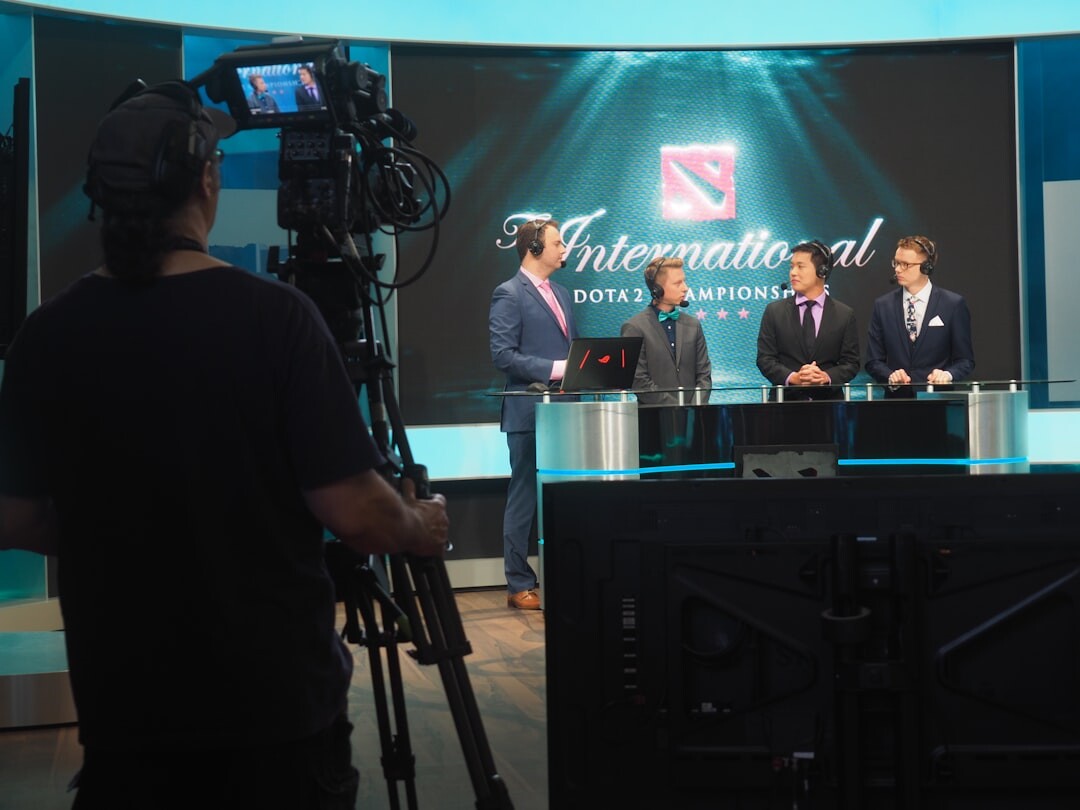 Professional corporate interview video recording in studio